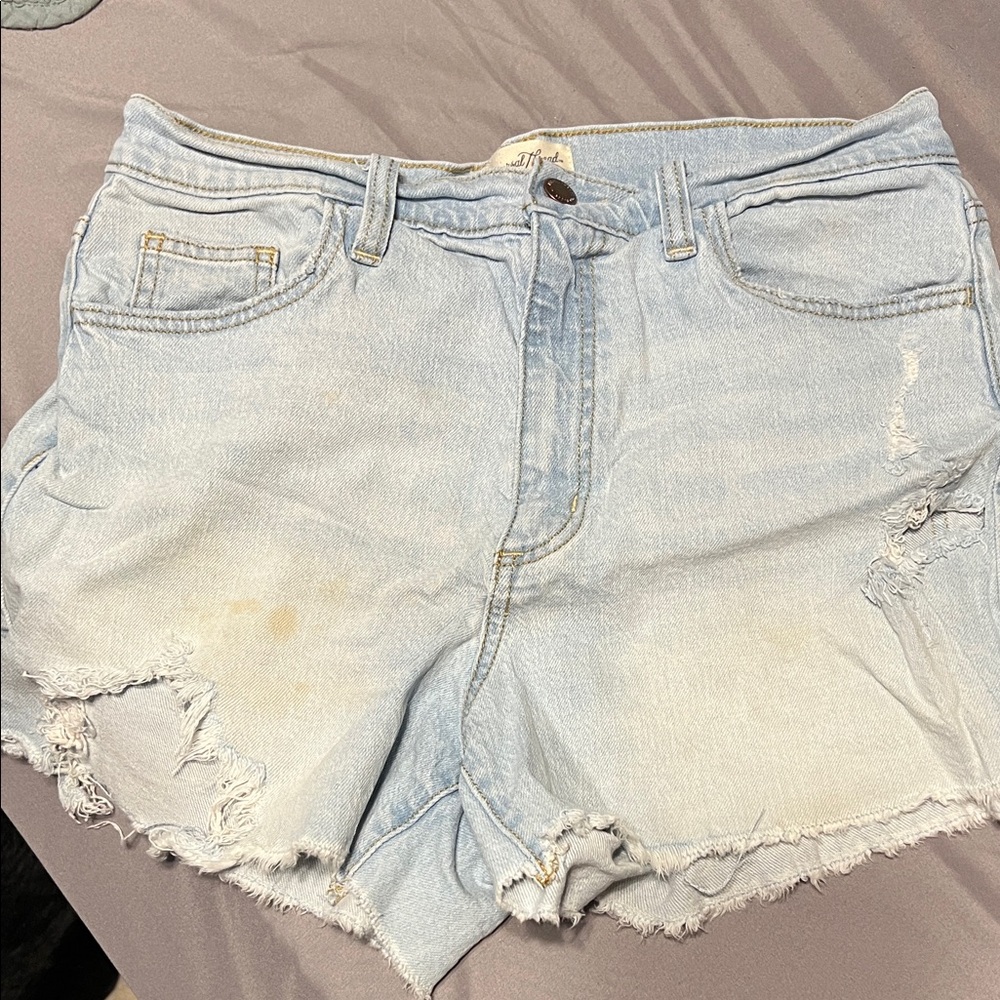 Universal Thread Light Wash Distressed Jean Shorts